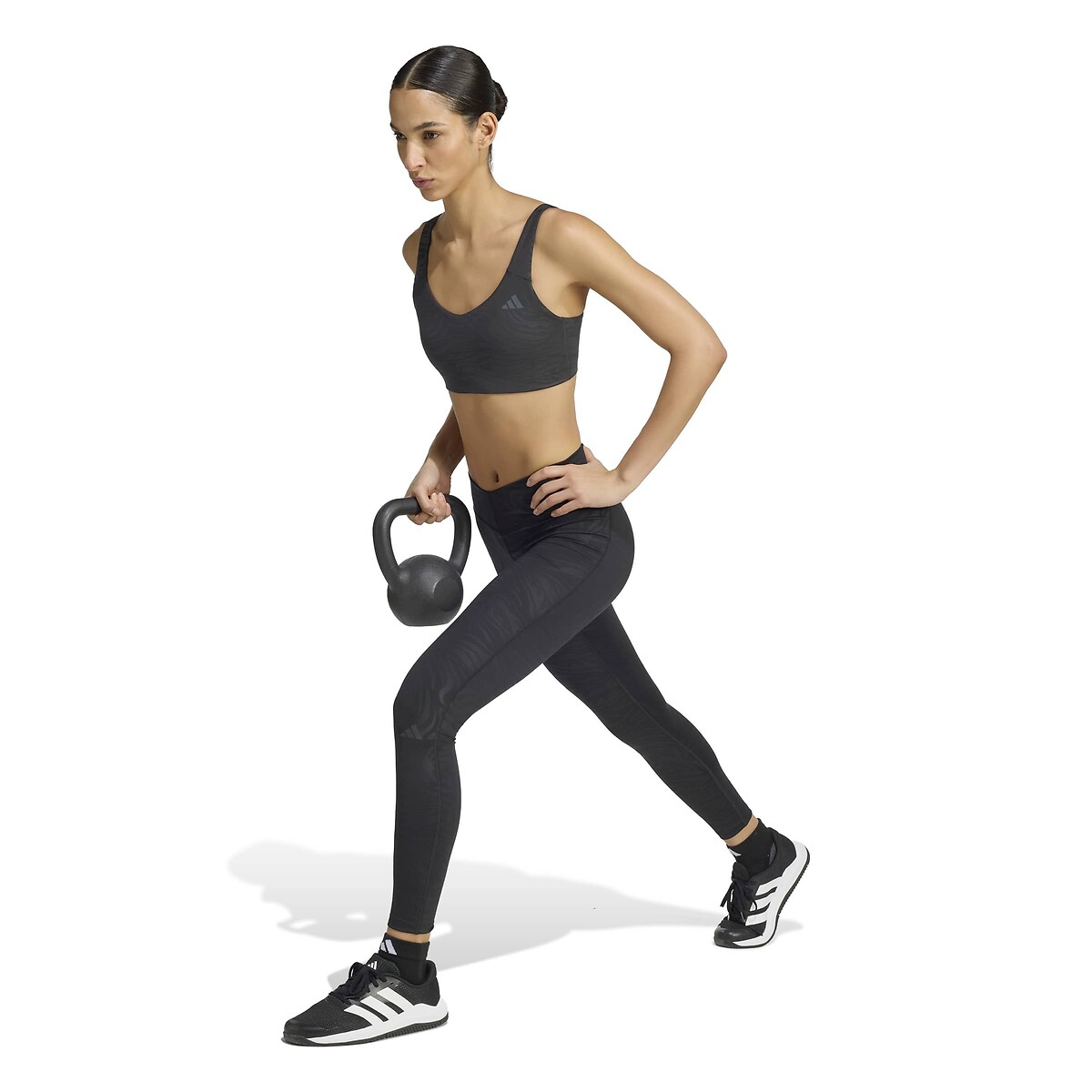Leggings sportivi fantasia nero , adidas Performance