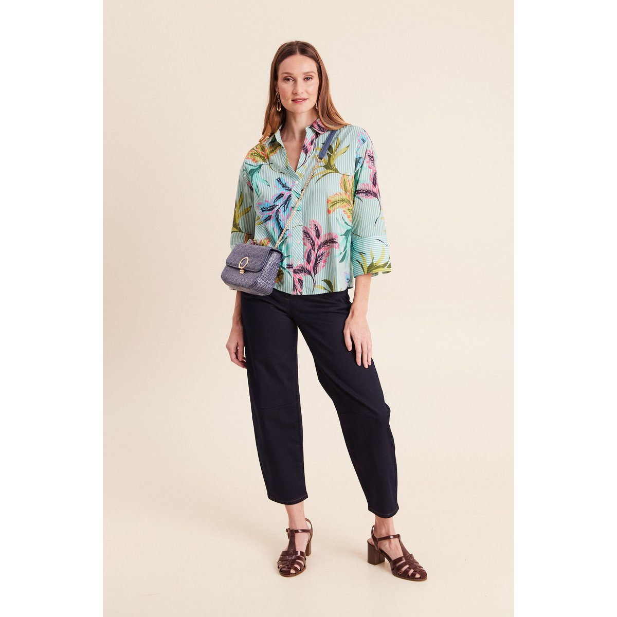 Pantalon magique Le Léger coupe barrel denim brut, BREAL