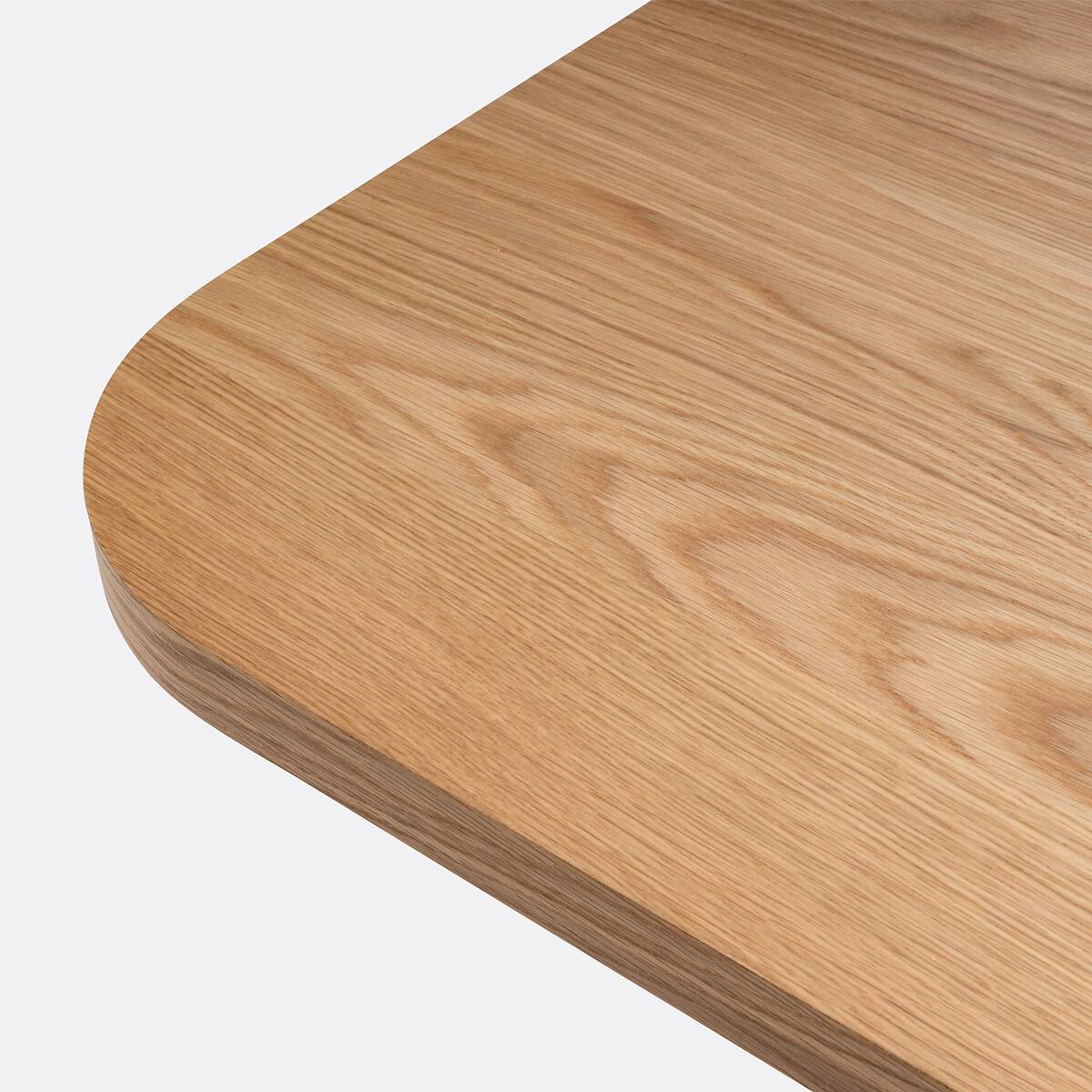Table à manger rectangulaire, plaqué chêne et pin, 6 à 8 couverts, LATTI coloris chêne, LA REDOUTE INTERIEURS
