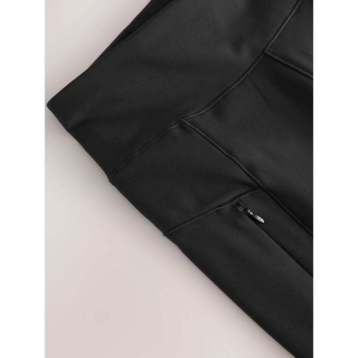 Legging chaud outdoor doublé de polaire noir, NEXT