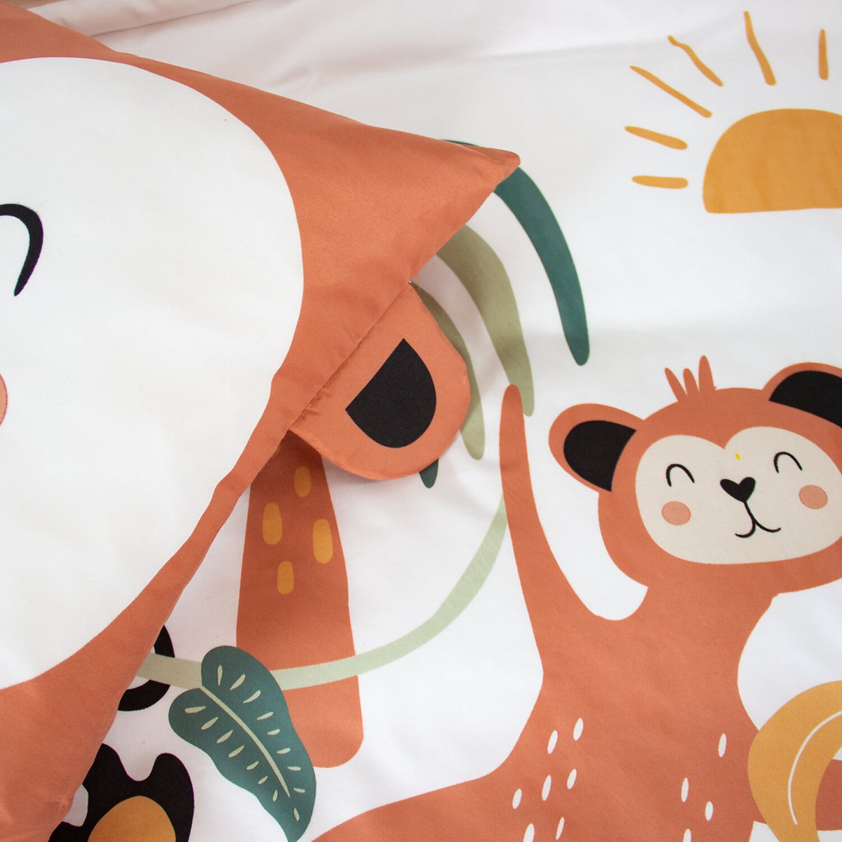 Parure de lit enfant microfibre, OUSTI multicolore, C DESIGN HOME TEXTILE