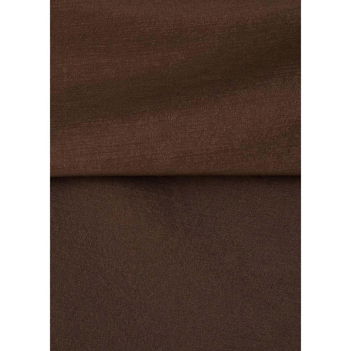Top épaules dénudées marron, MANGO