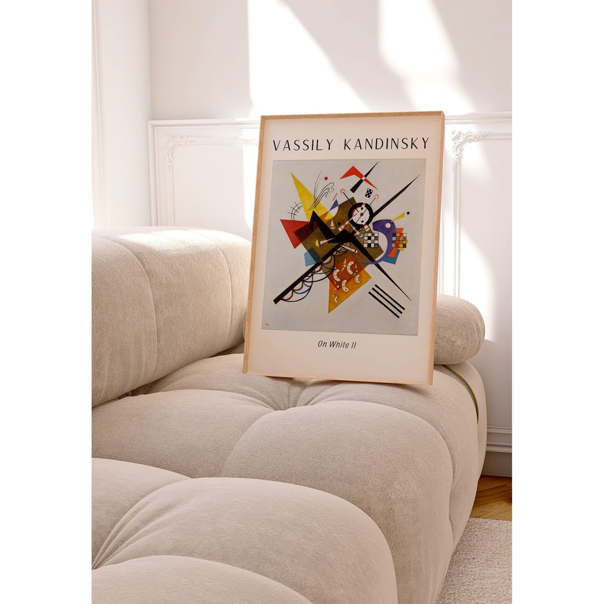 Affiche Vassily Kandinsky On White II blanc, L'AFFICHERIE