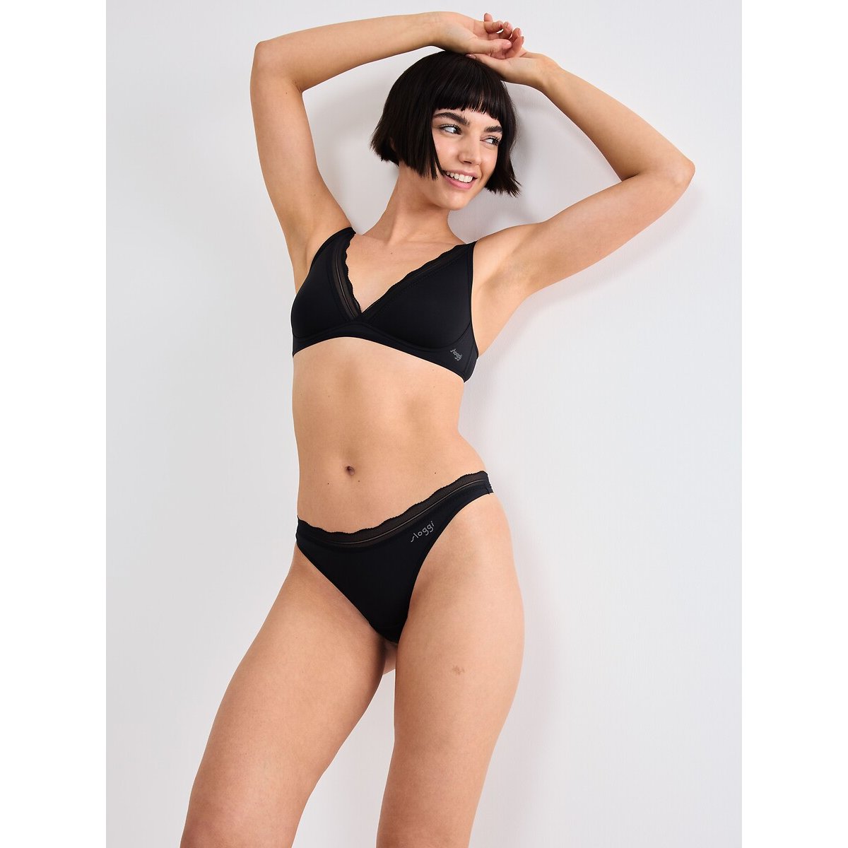 Confezione da 2 tanga GO BLUSH nero + nero , SLOGGI