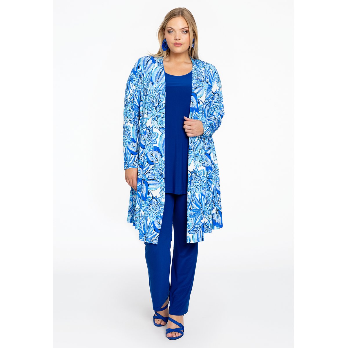Gilet imprimé / imprimée bleu, YOEK