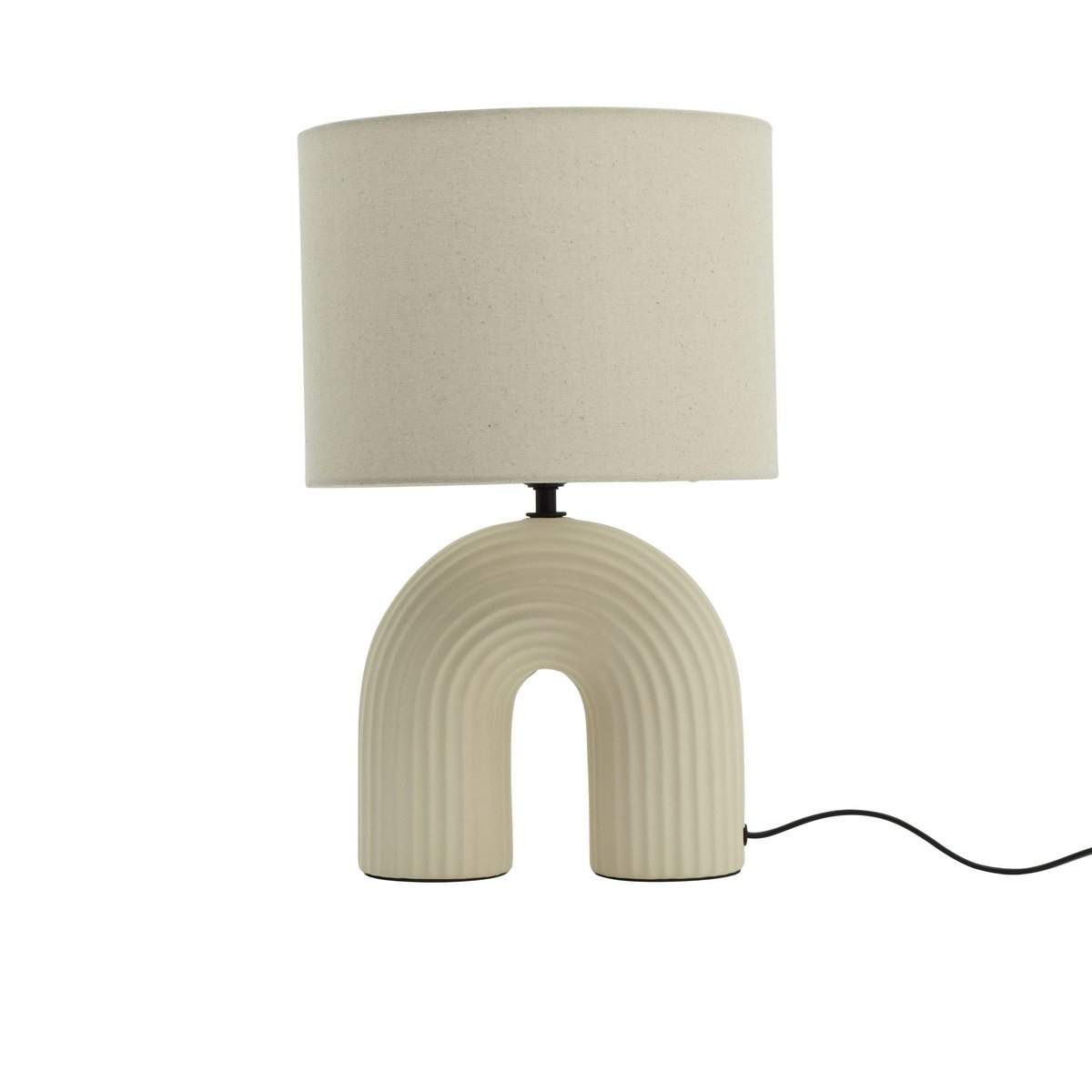 Lampe en céramique, VASKA beige, INSPIRE