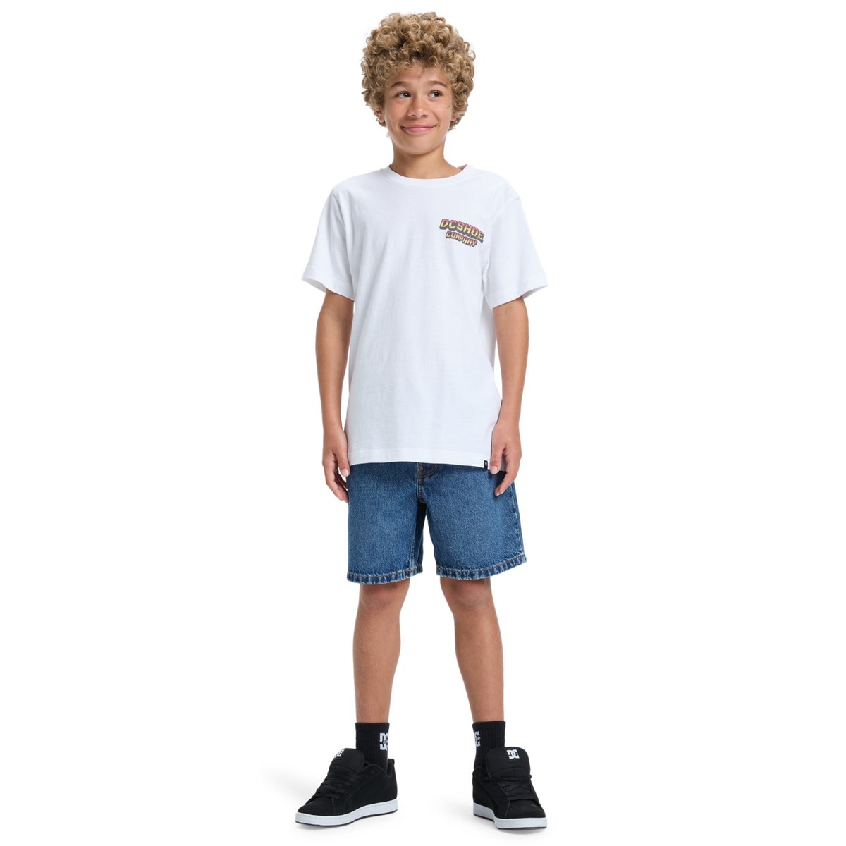T-shirt à manches courtes TWO BIT. blanc white, DC SHOES
