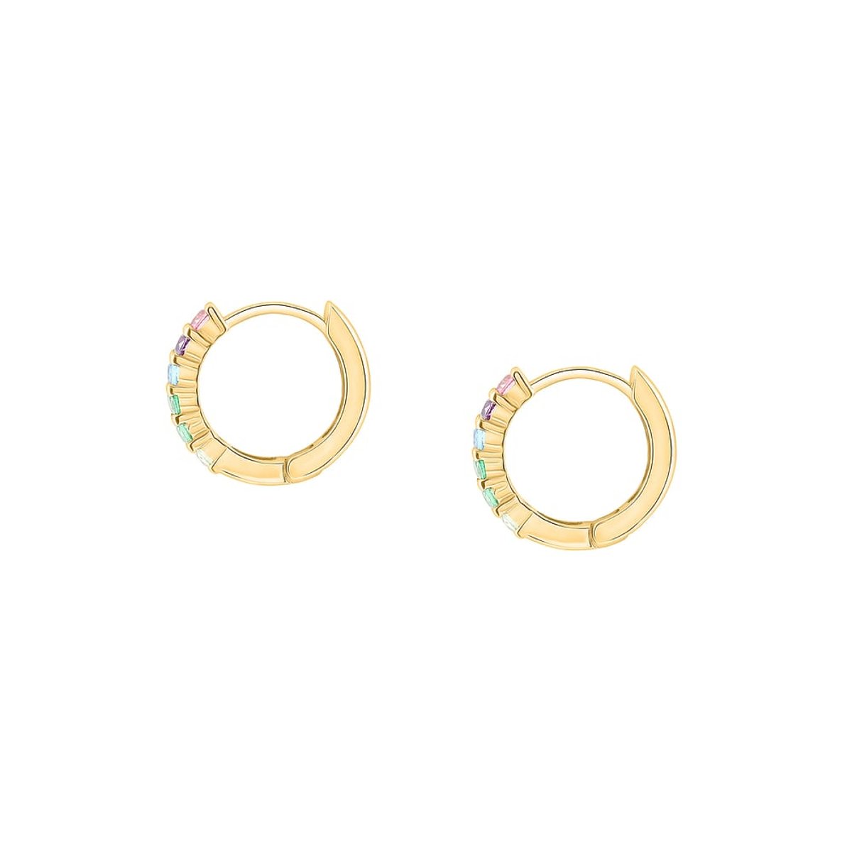Boucles d'oreilles en Argent/oxyde de zirconium De Zirconium et Oxyde de zirconium or, CLEOR