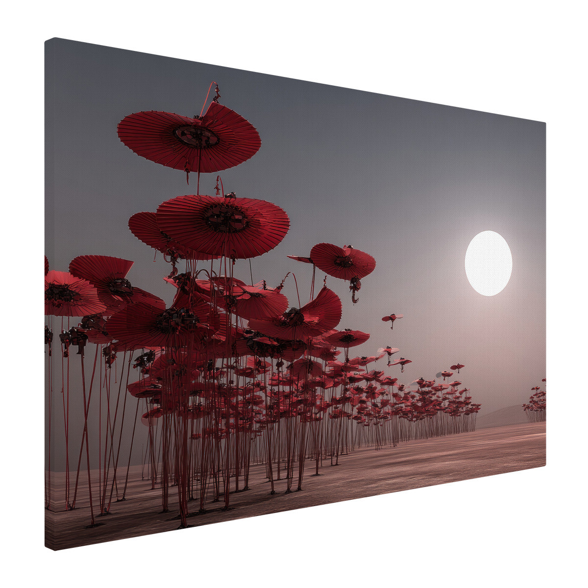 Tableau Sur Toile Douceur Végétale ILLUSION tableaux sur toile-rouge, CEANOTHE