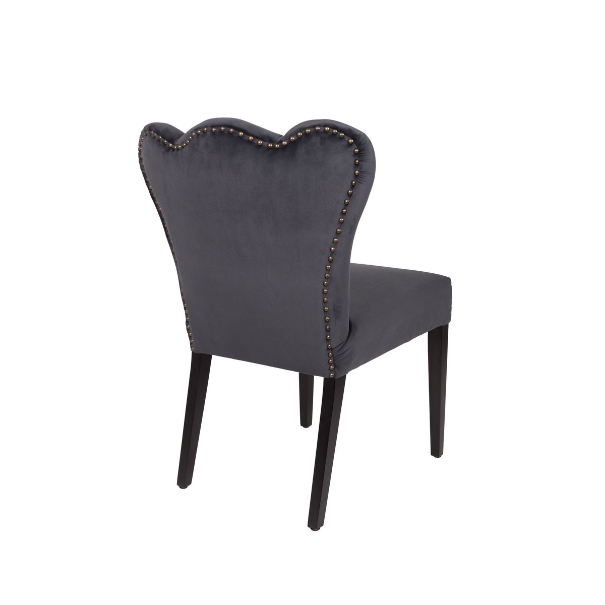 Chaise design en tissu, FAYE gris, BOITE A DESIGN