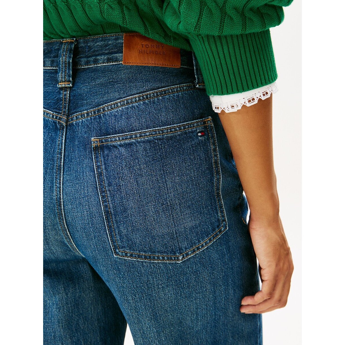 Jeans con taglio a botte blu sbiadito, TOMMY HILFIGER