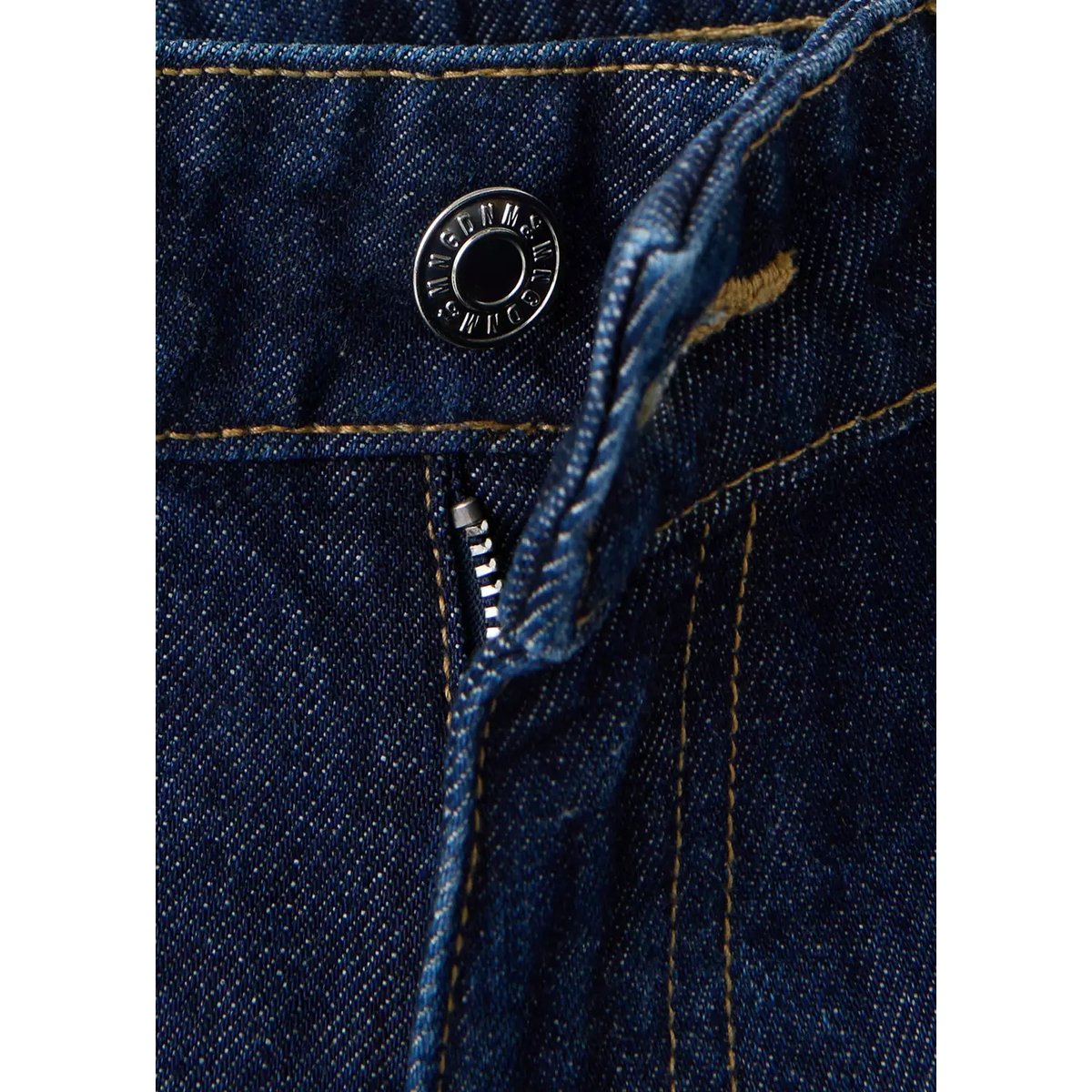 Jean droit taille normale bleu foncé, MANGO