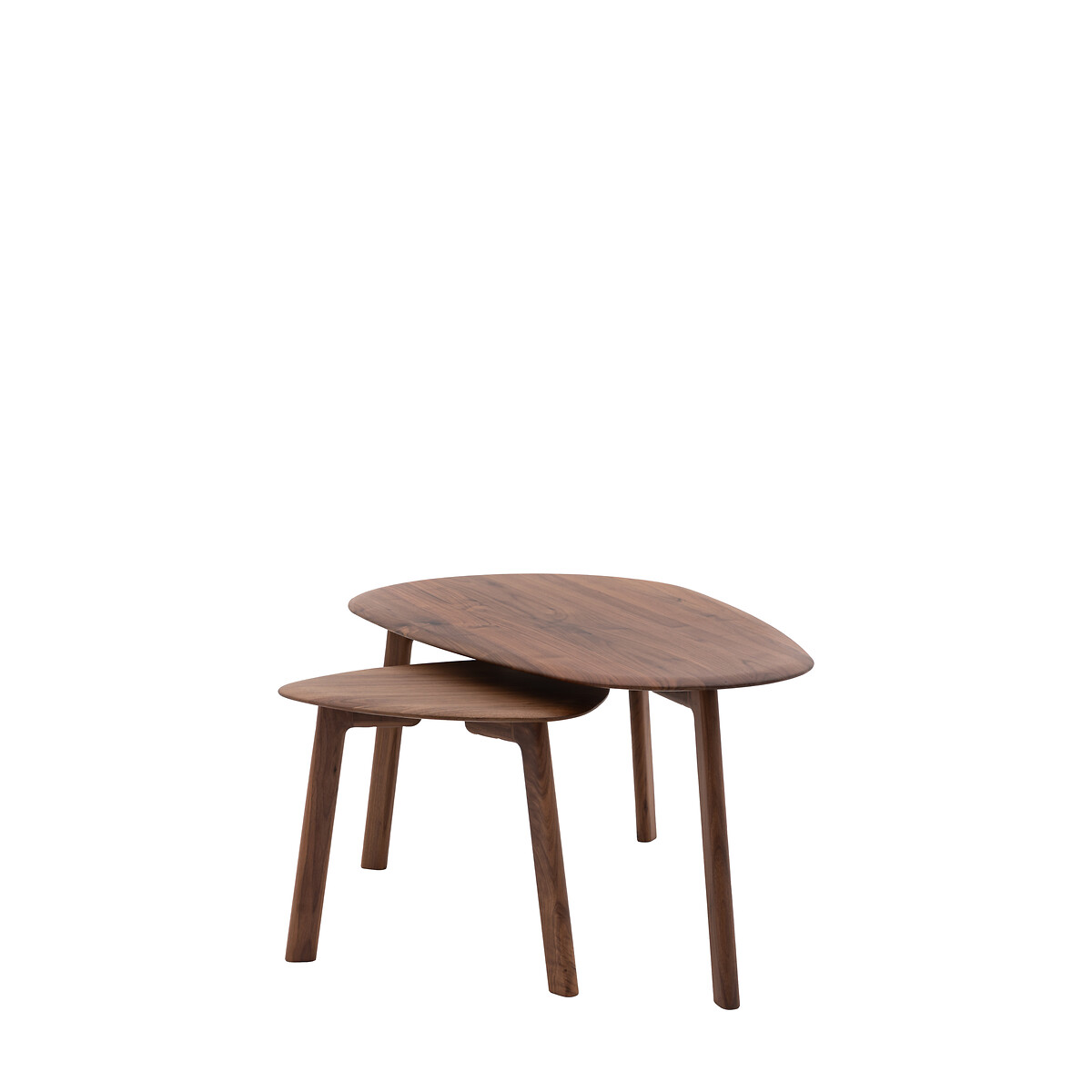 Murwara Walnut Organic Shape Coffee Table Nest walnut, ÉDITÉ