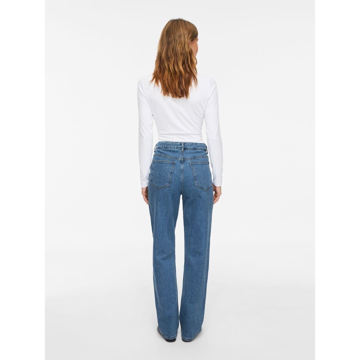 Jean Droit bleu - medium blue denim1, VILA