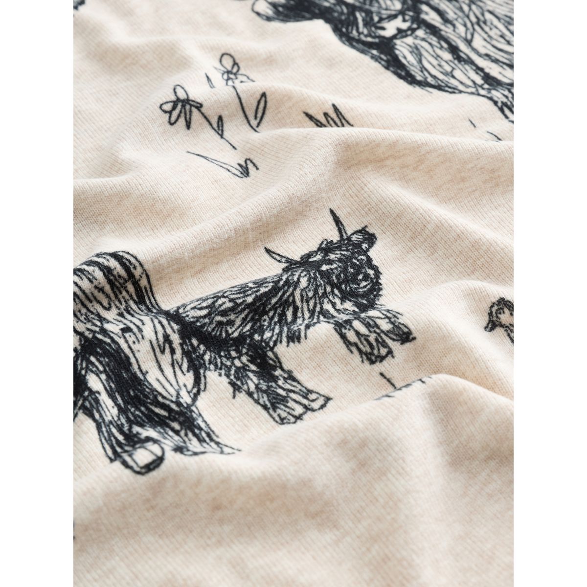 Ensemble pyjama short douillet flocons d'avoine hamish la vache des highlands, NEXT