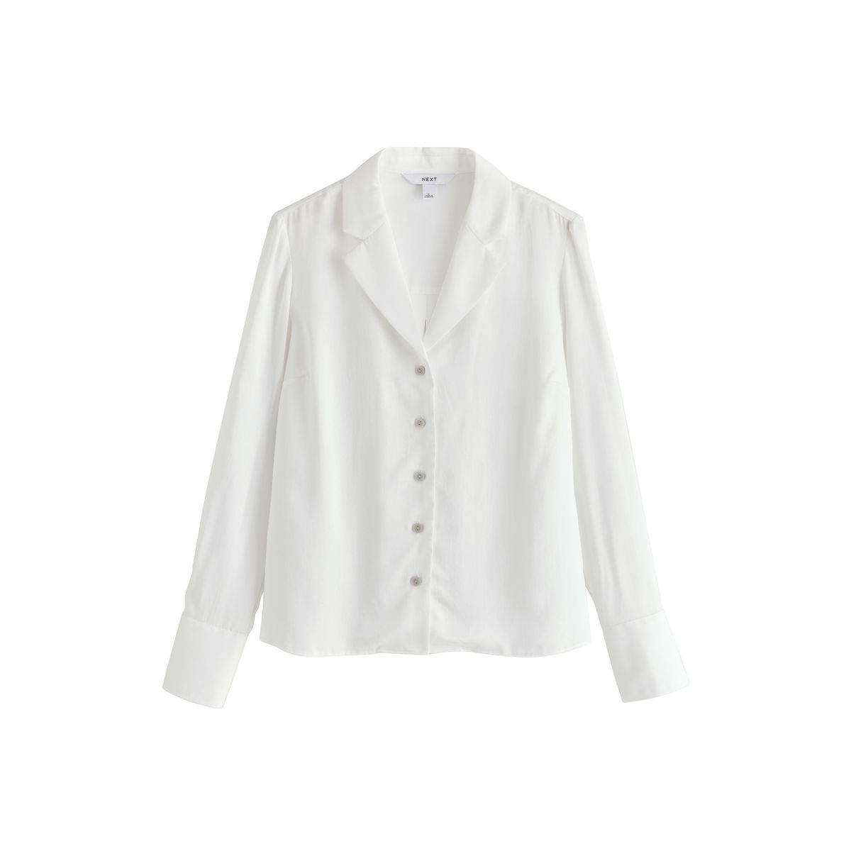 Chemise à manches longues avec col revers blanc, NEXT