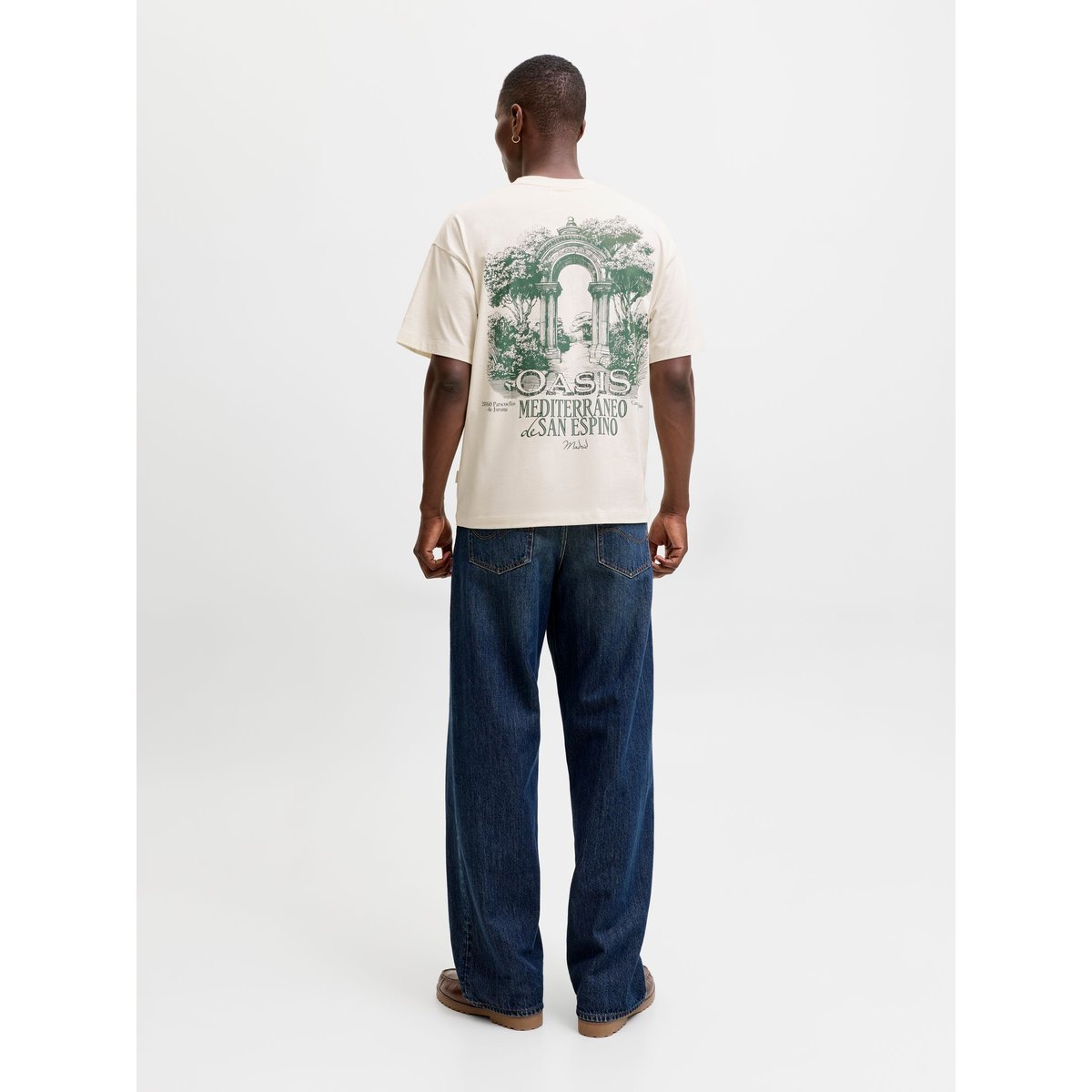 T-Shirt antique white, JACK & JONES