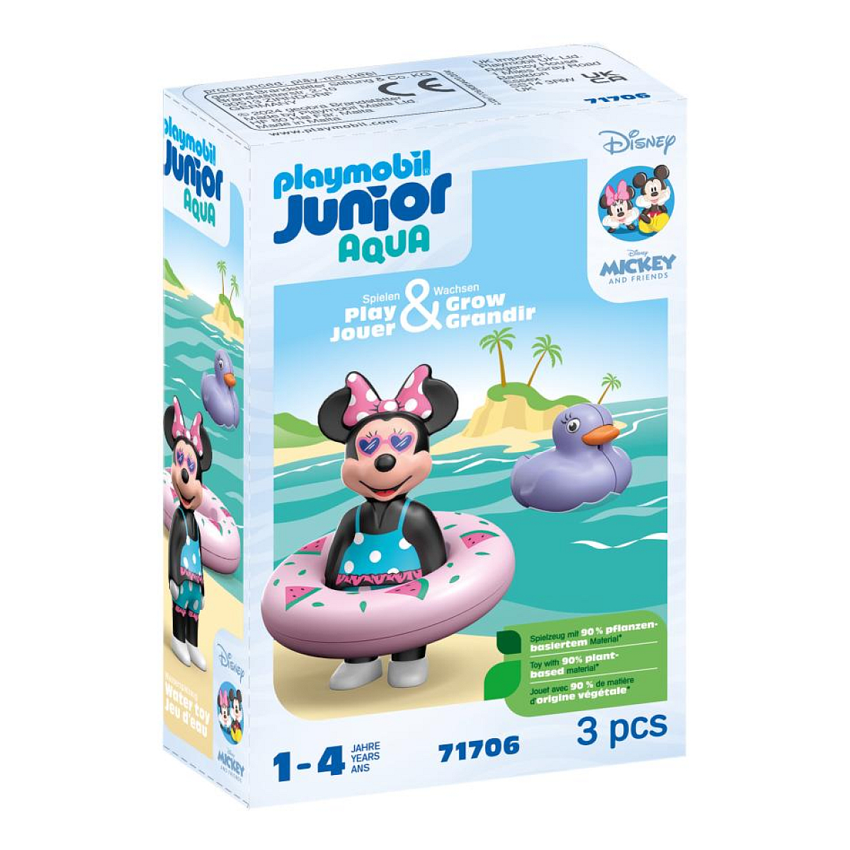 71706 Junior  and  disney : minnie avec bouee bleu, PLAYMOBIL