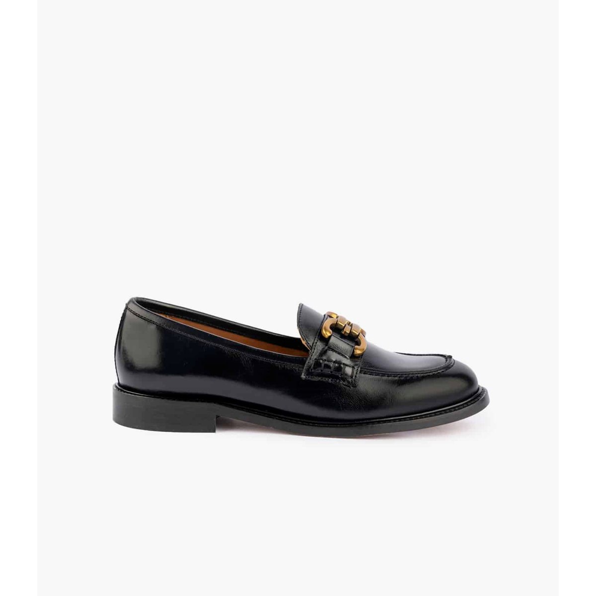 Mocassin Cuir Glacé LYNA noir, MAISON TOUFET