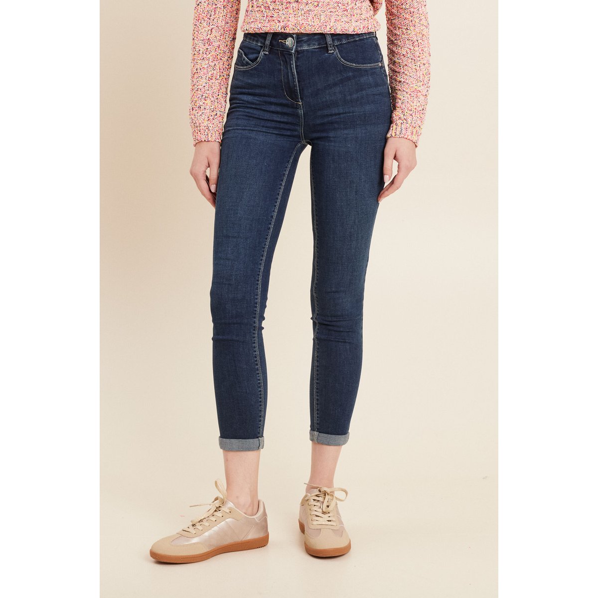 Jeans ajusté taille standard denim brut, BREAL