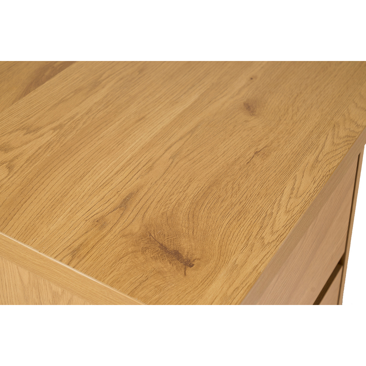 Bureau modulable avec rangements finition bois clair chêne L153-269 cm MELVIN couleur unique, MILIBOO