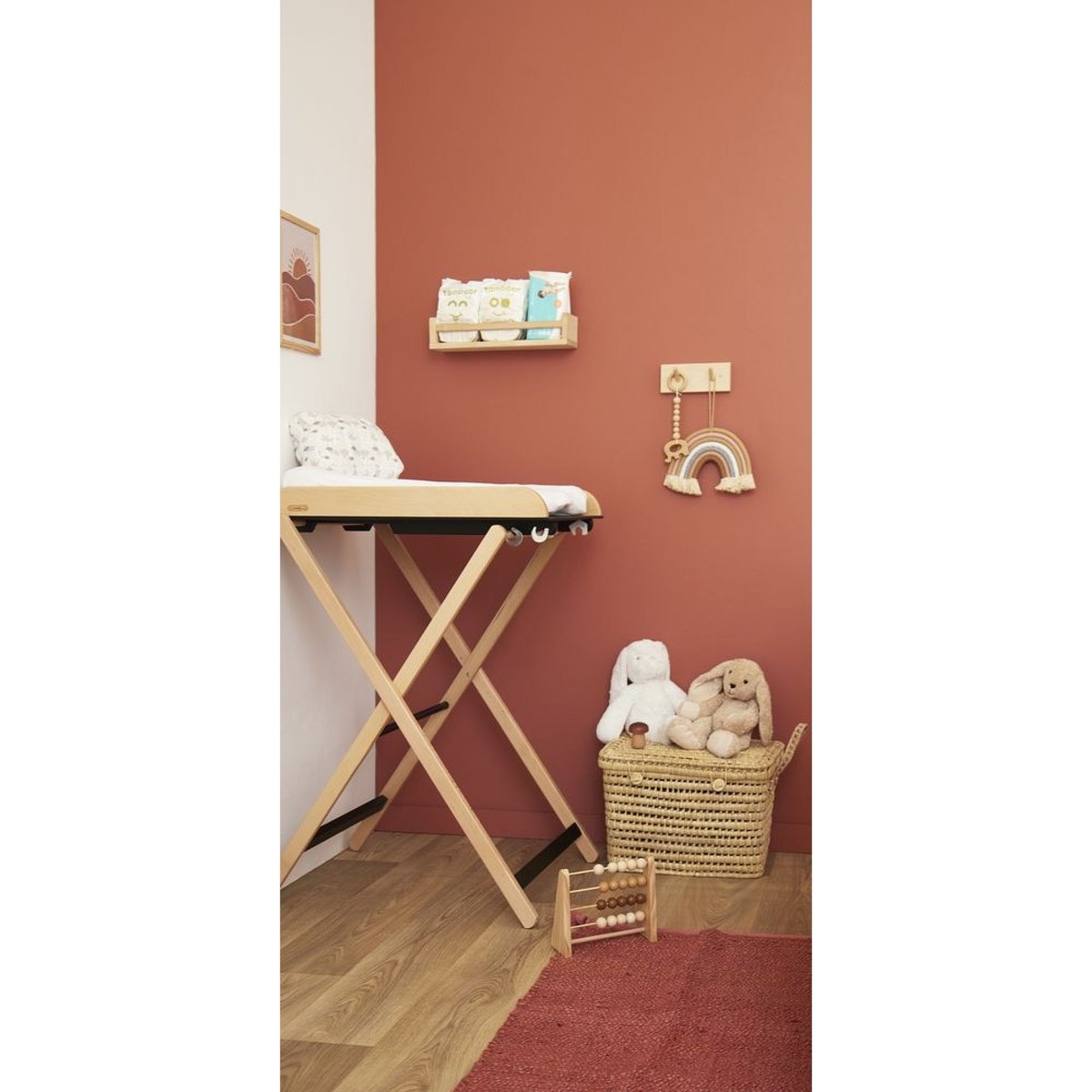 Table à langer pliable Jade vert, COMBELLE