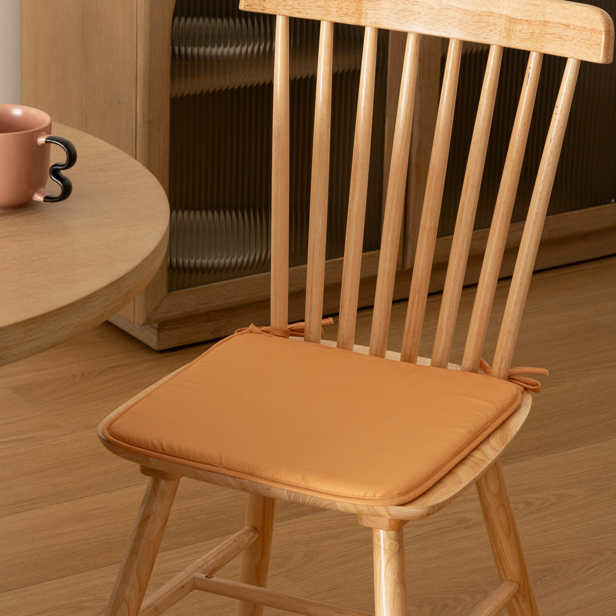 Galette de chaise MICRO ocre, ATMOSPHERA