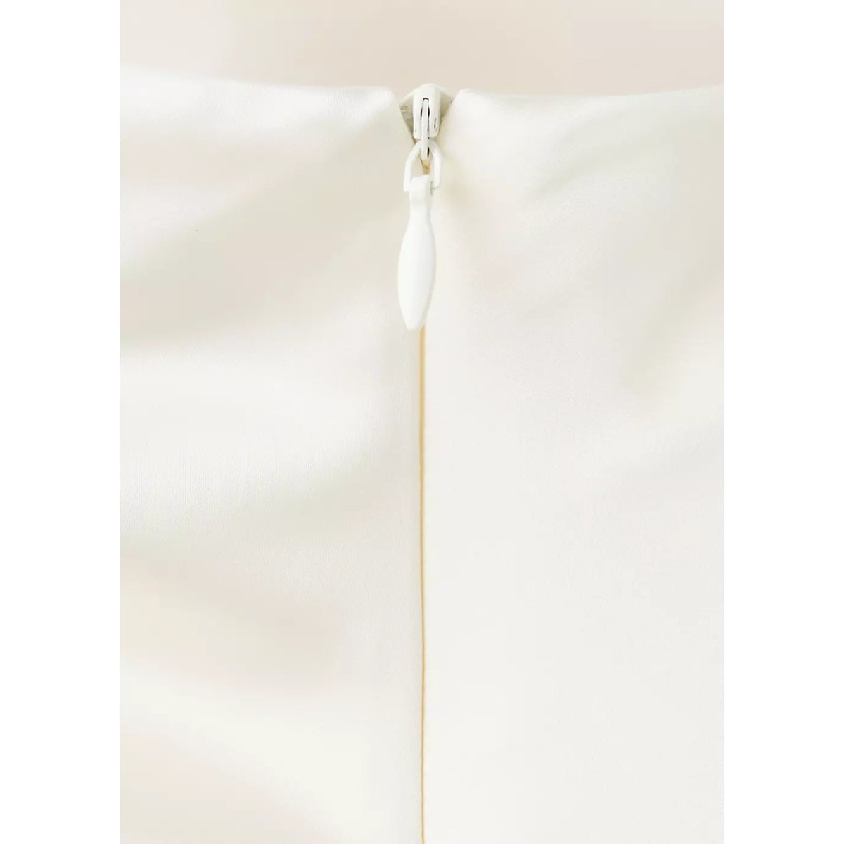 Robe froncée avec col drapé écru, MANGO