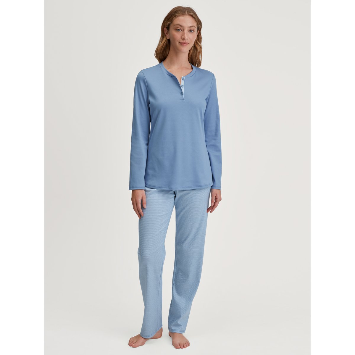 Pyjama manches longues Coton MIDNIGHT STRIPES scandinavian, CALIDA