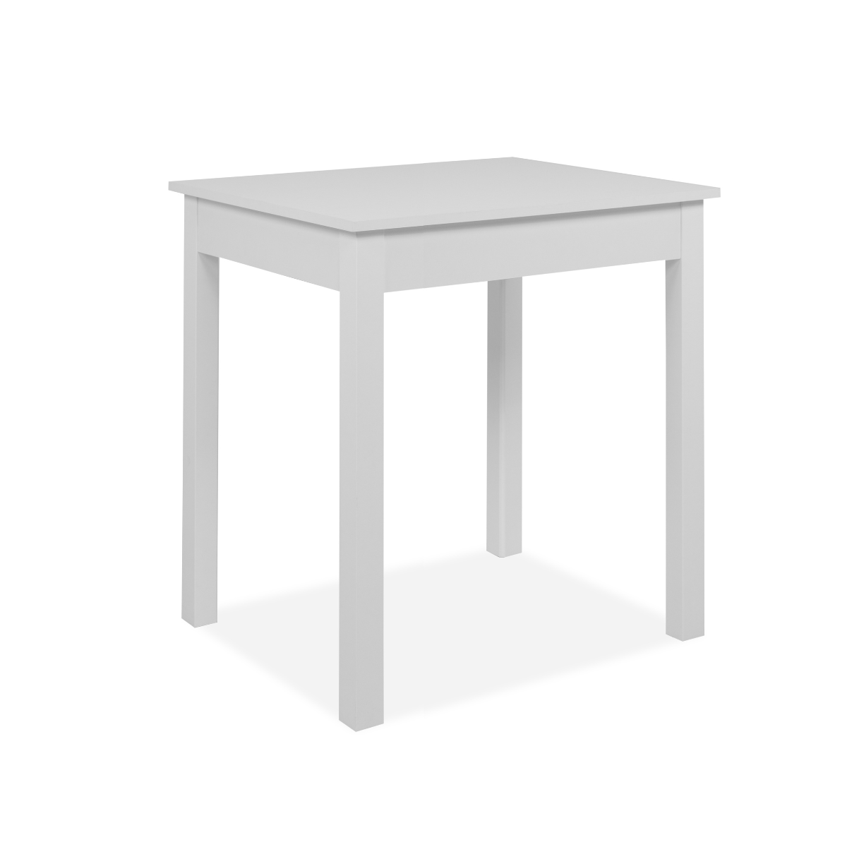 Table à manger plateau rectangulaire ELIA blanc, CALICOSY