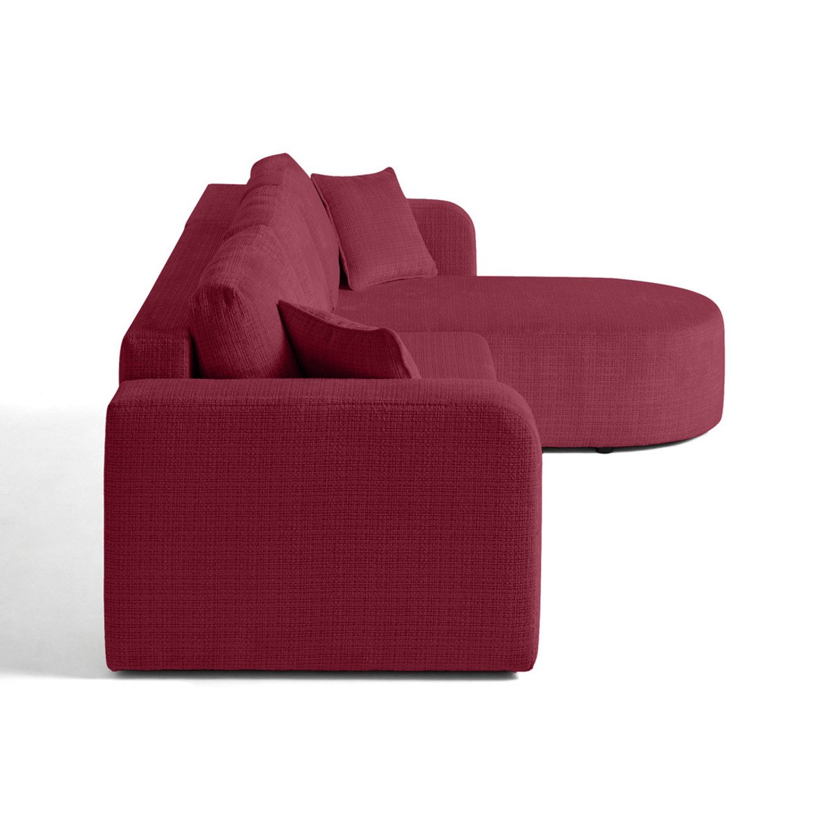 Canapé d'Angle Convertible 4 places - MIRO prune, BEST MOBILIER