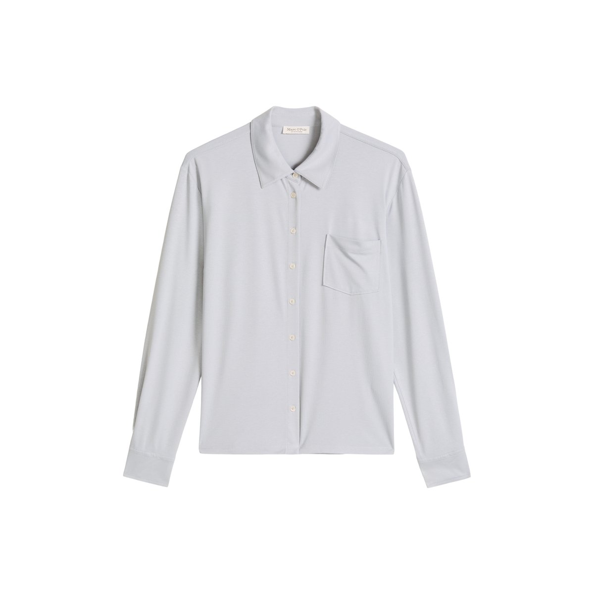 Blouse en jersey loose en LENZING™ ECOVERO™ gris, MARC O'POLO