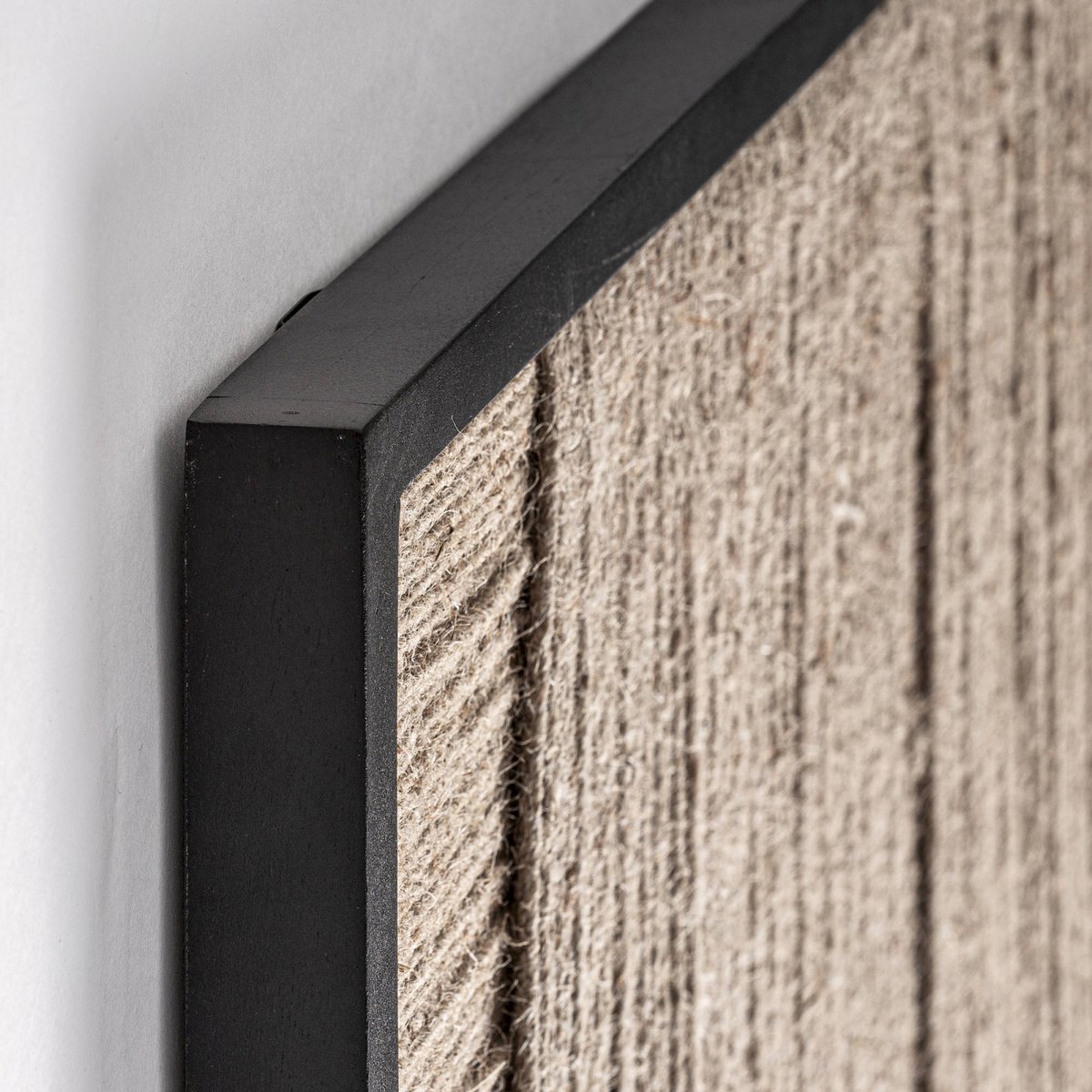 Décoration murale en jute style contemporain brun et noir, RECOLLECTION