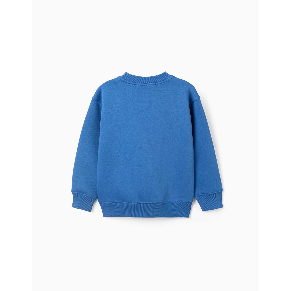 Sweat en coton peigné avec imprimé Make Again bleu, ZIPPY