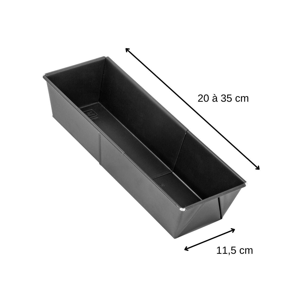Lot de 2 moules à cakes extensibles noir, ZENKER