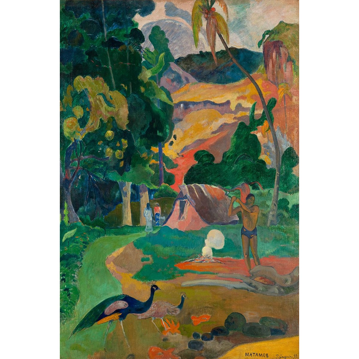 Tableau matamoe de paul gauguin toile imprimée, HEXOA