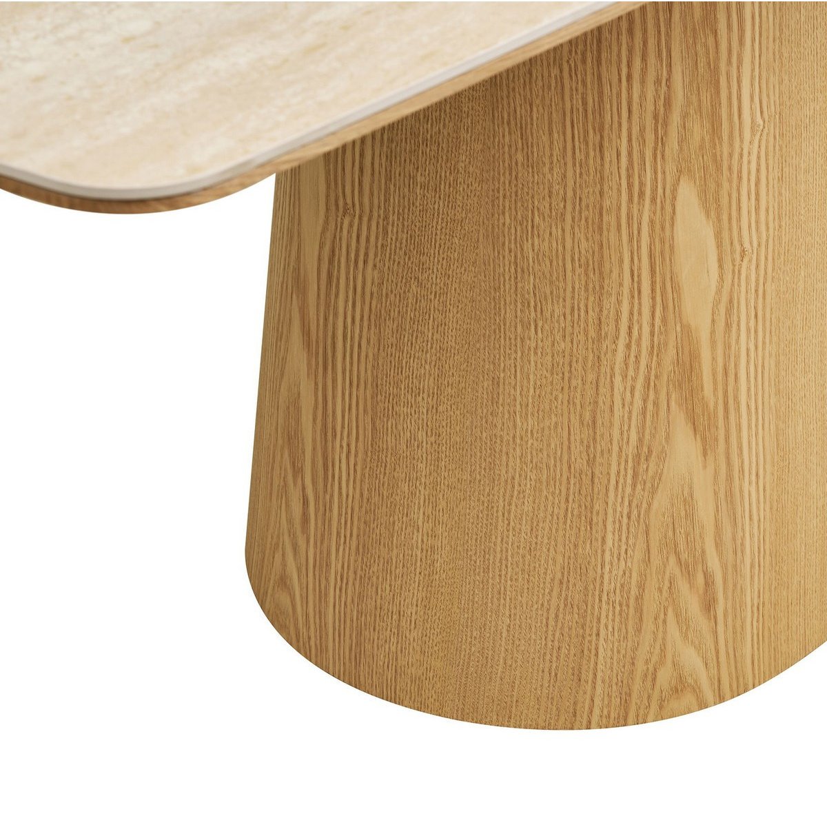Table de repas en céramique moderne - NOLI beige et bois clair, HOUSE NORDIC