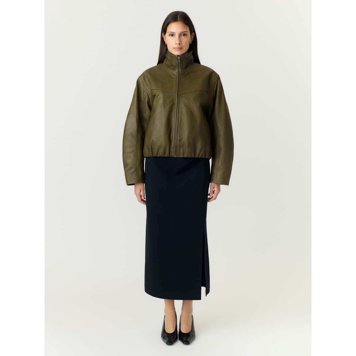 Veste Bomber marron - dark olive1, YAS