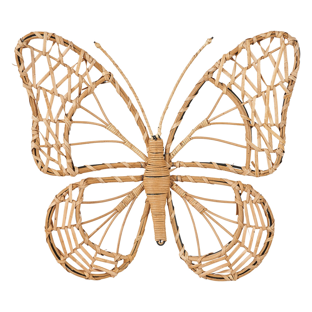 Medium Natural Rattan Butterfly Wall Art natural, ÉDITÉ