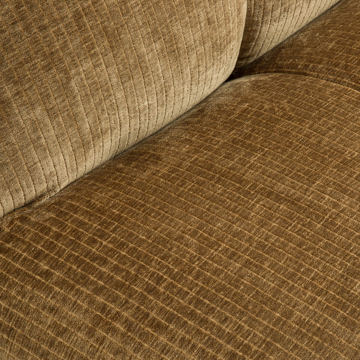 Fauteuil pivotant, velours côtelé vintage, Nuria bronze, LA REDOUTE INTERIEURS