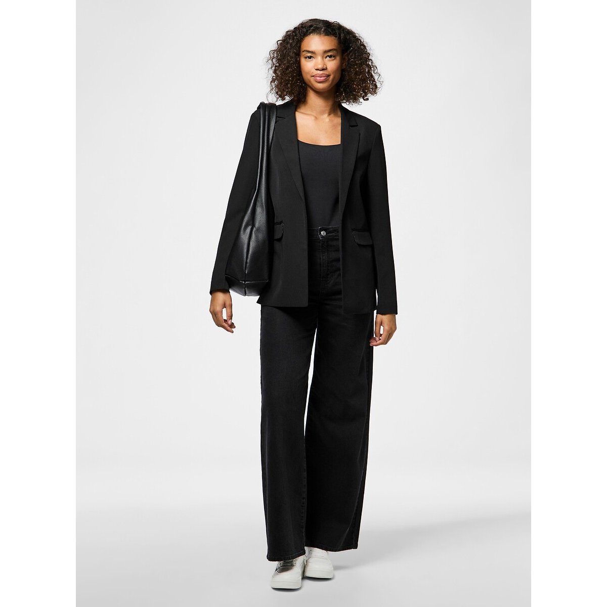 Blazer mit Leopardenfutter schwarz, PIECES