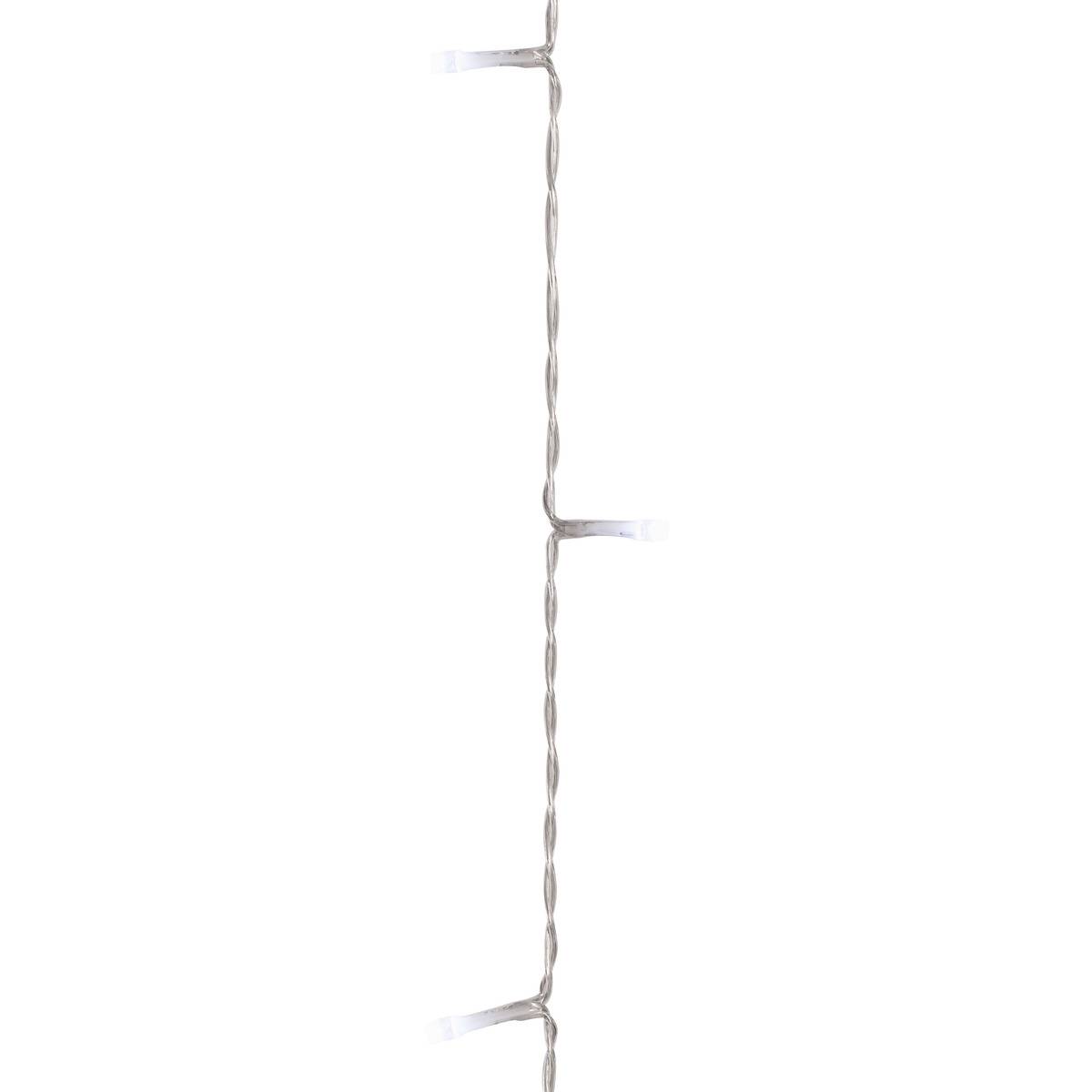 Rideau lumineux de façade d'extérieur 1 x 2 m 200 LED blanc froid 13 fonctions sur secteur blanc froid, FEERIC LIGHTS & CHRISTMAS