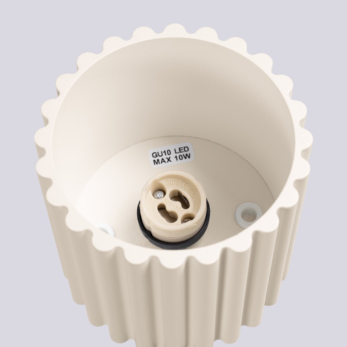 Plafonnier Aluminium Beige GU10 1 Aura beige, EDEN