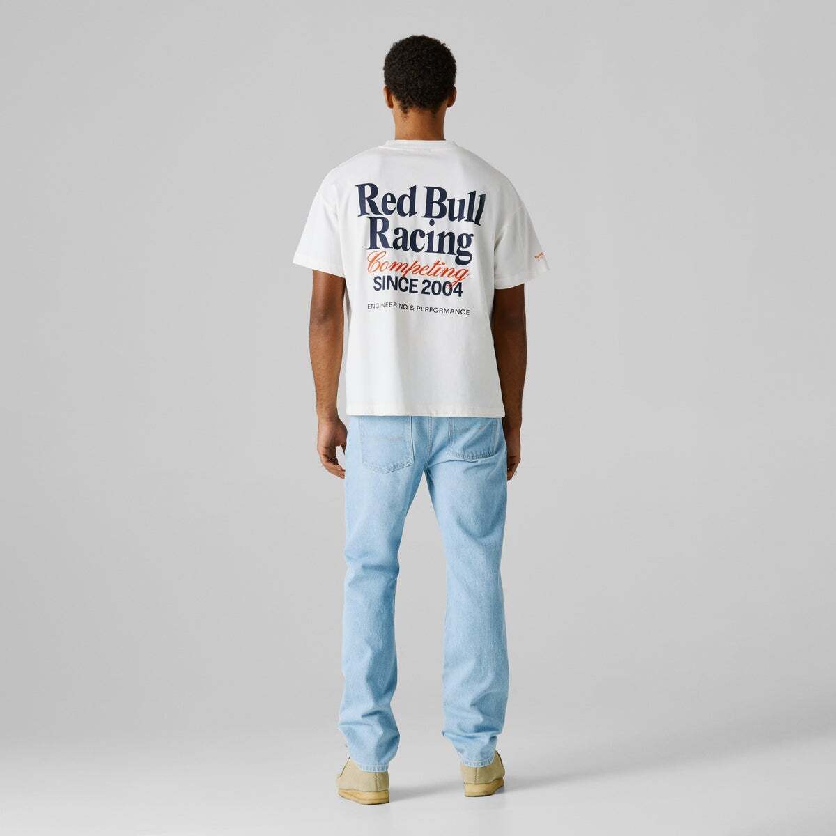 Red Bull Racing T-Shirt À Coupe Large Avec Imprimé Au Dos blanc, PEPE JEANS