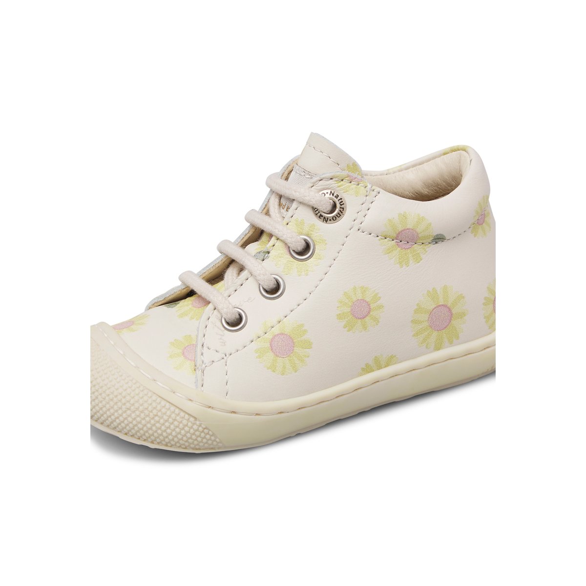 Chaussures premiers pas en cuir COCOON blanc crème-, NATURINO
