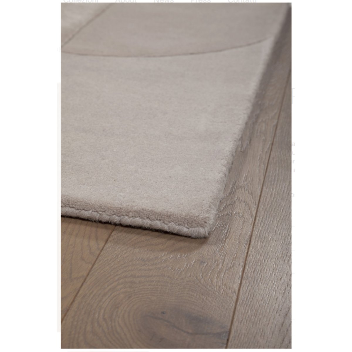 Tapis moderne tufté main laine et viscose RICHMOND beige, NOVATREND