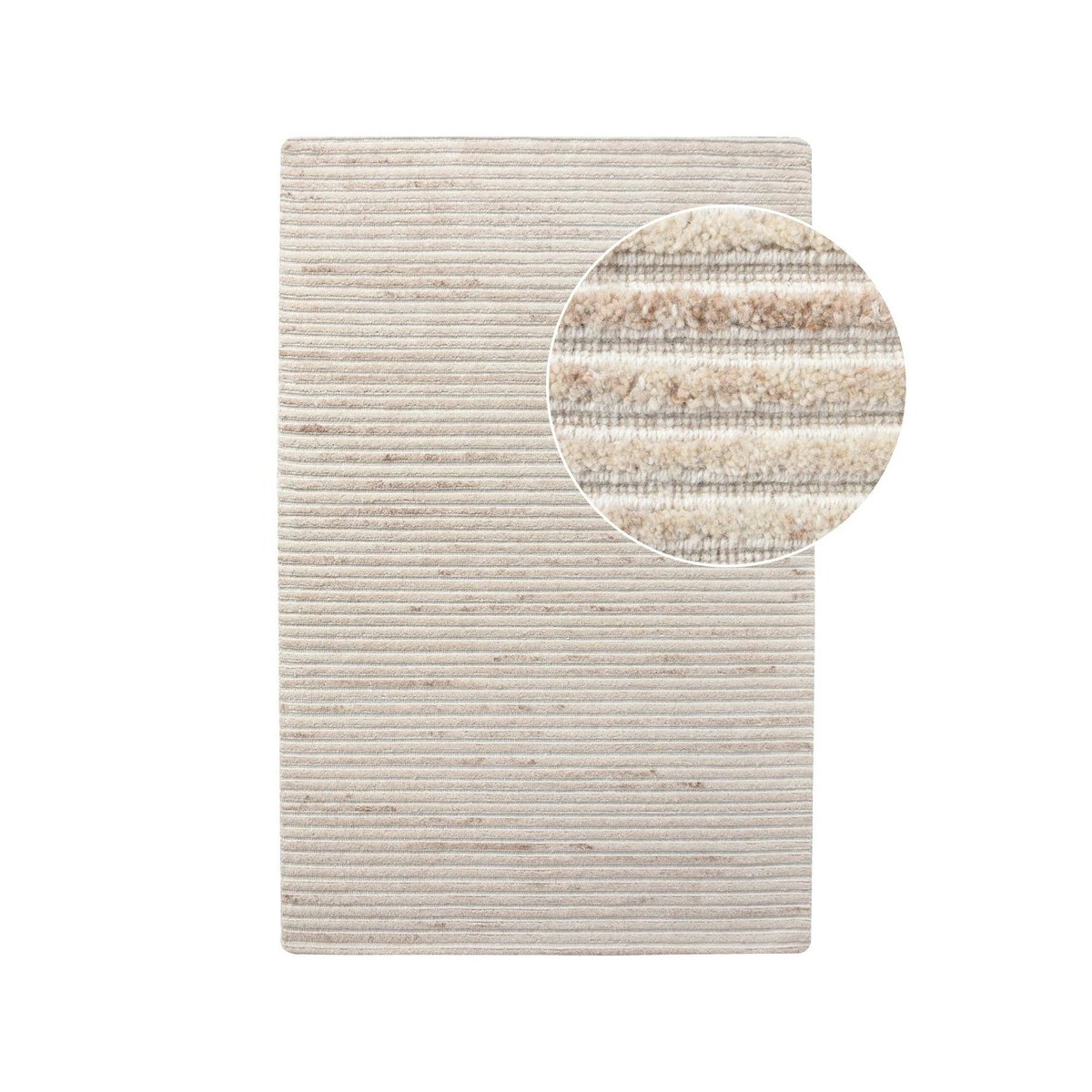 Tapis confort en laine FEZ tufté ivoire, PIER IMPORT