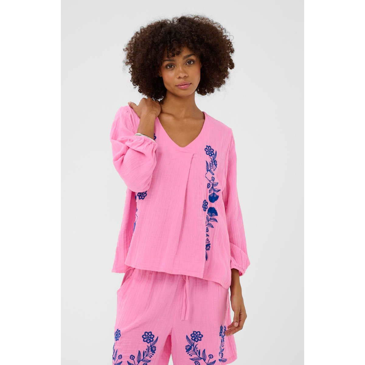 Blouse à manches longues rose begonia pink, CULTURE