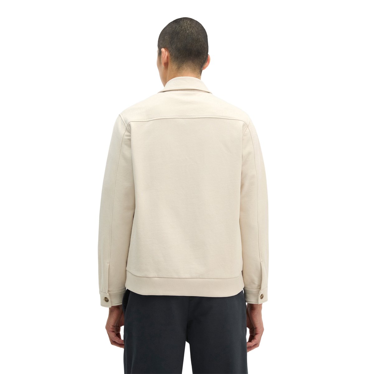 Veste sweat relaxed en coton bio régénéré gris, MARC O'POLO