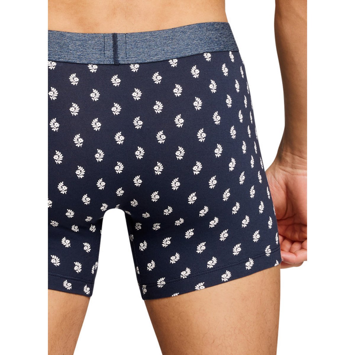 Lot de 2 boxers courts bleus en coton avec ceinture élastiquée bleu, LEVI'S